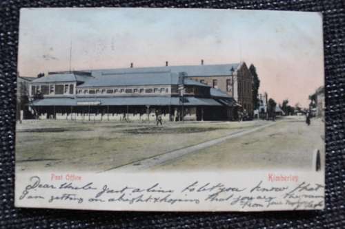 Vintage Postcard post card  - Post Office  Kimberley