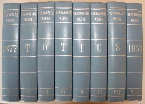 TOTIUS - Versamelde Werke : 1877 - 1953 - Stel van 8 Hardeband Boeke volledig