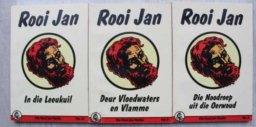 Rooi Jan reeks - In die leeukuil, Noodroep uit oerwoud, Deur vloedwaters en vlamme - Casper Marais