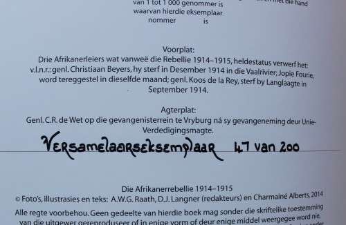 Die Afrikanerrebellie - Die Erwe van ons Vaad`re Nr. 6