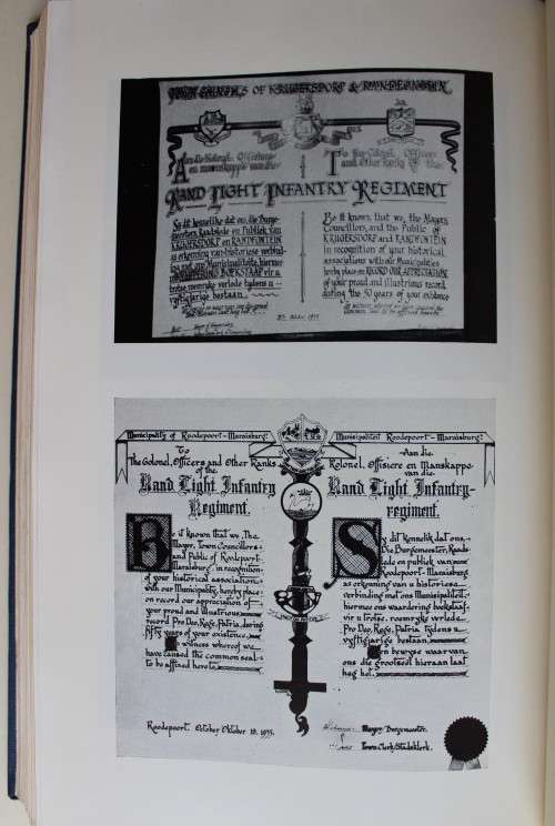SIGNED - Rand Light Infantry -  Major B.G. Simpkins