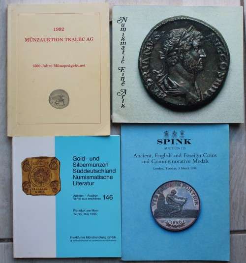 4 x Coin catalogues