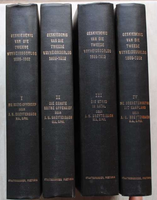 Geskiedenis van die Tweede Vryheidsoorlog - J.H.Breytenbach -  Volumes 1 tot 4