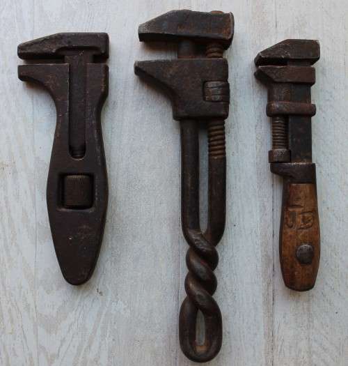 3 x Vice hand vice bankskroef -   vintage antique implements implimente