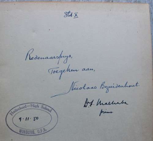 Talana - Gustav Preller      - Geteken deur D F Malherbe