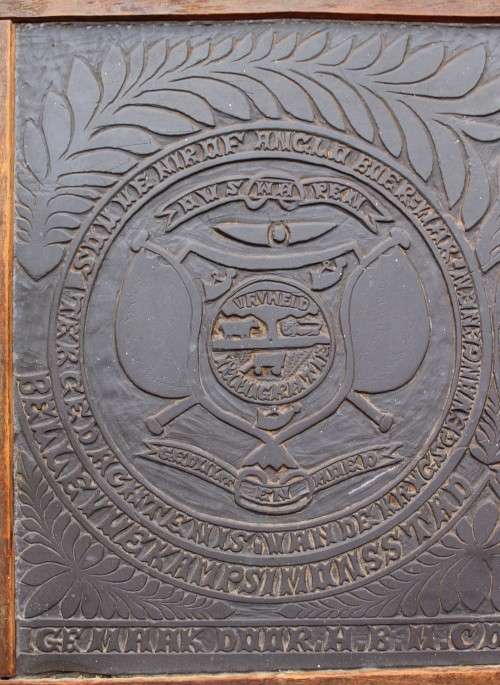 H.B.M. Coetsee carved slate Anglo-Boer War / Anglo-Boereoorlog griffie