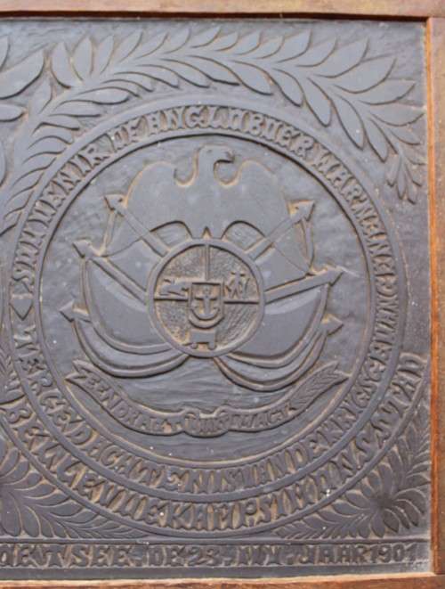 H.B.M. Coetsee carved slate Anglo-Boer War / Anglo-Boereoorlog griffie