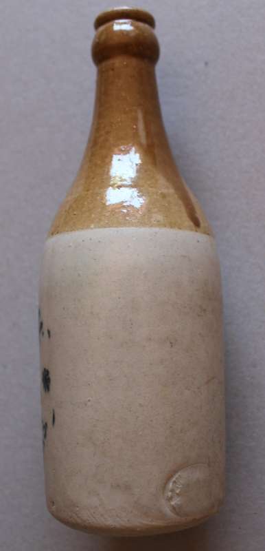 EARTHENWARE BOTTLE : Benoni Mineral Jayem Water Works  -  20 cm HIGH
