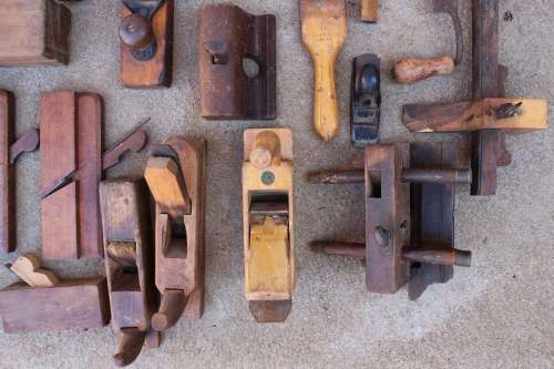 35 x Planer items  - Skaaf / skawe  - Vintage antique collection
