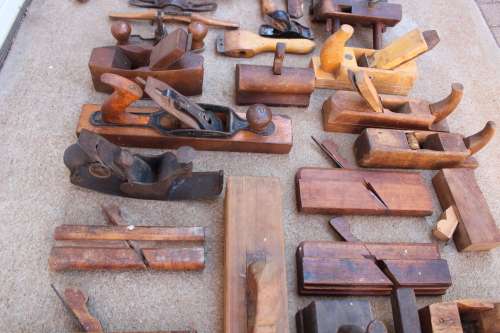 35 x Planer items  - Skaaf / skawe  - Vintage antique collection