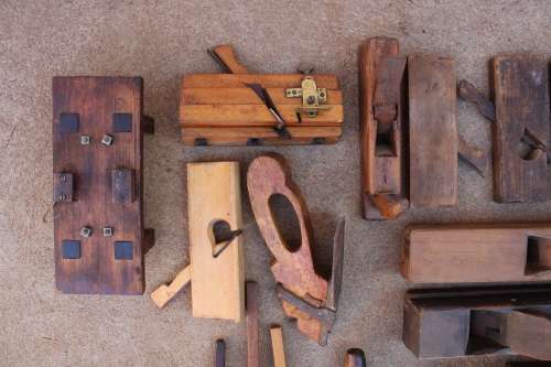 35 x Planer items  - Skaaf / skawe  - Vintage antique collection