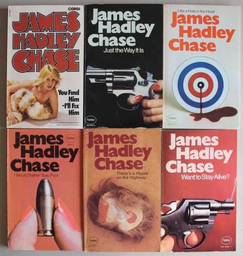 22 x James Hadley Chase paperbacks in very good condition