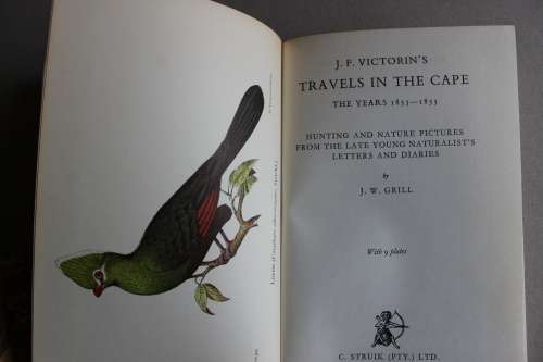 J.F. Victorin-     Travels in the Cape, the years 1853-1855