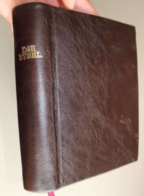 1933 Bybel 1936 druk in vol leer gebind - Mooi toestand