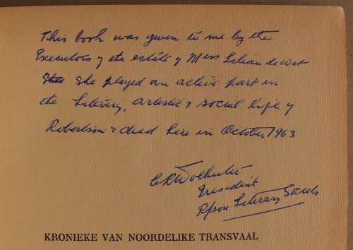 Senator G.G. Munnik  -  Kronieke van Noordelike Transvaal