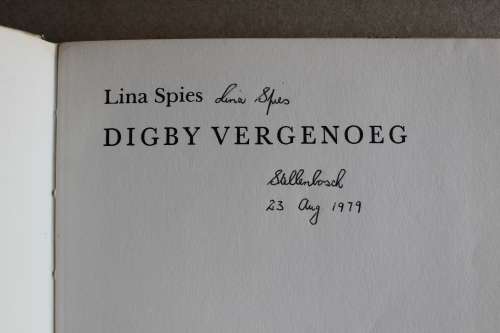 GETEKEN: Digby Vergenoeg -- Lina Spies