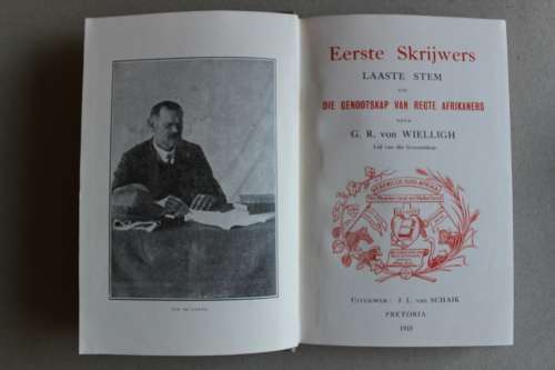 EERSTE SKRIJWERS - G R VON WIELLIGH