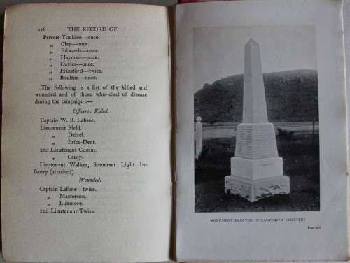 Colonel M. Jacson -  The Record of a Regiment of the Line