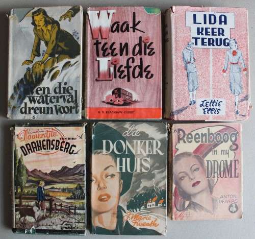 6 x ou Afrikaanse africana hardeband boeke
