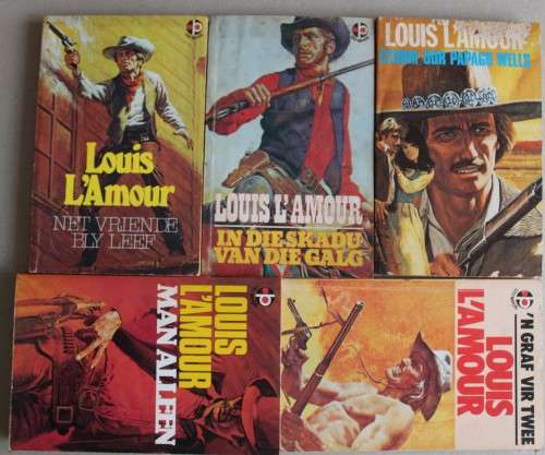 Louis L`Amour x 5 boeke - Western