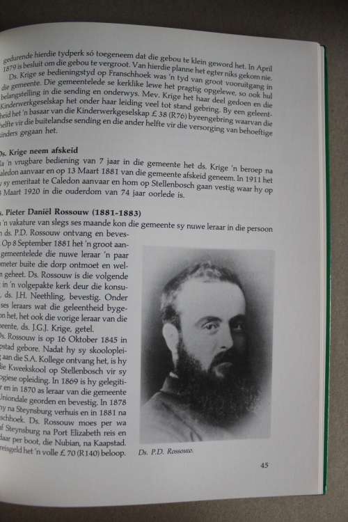 Nederduits Gereformeerde Kerk Franschoek 1845 - 1995 - Gert van Lill.
