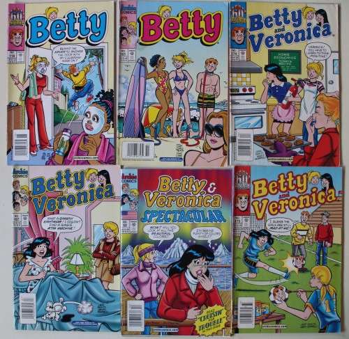 Archie Comics - Betty & Veronica x 6