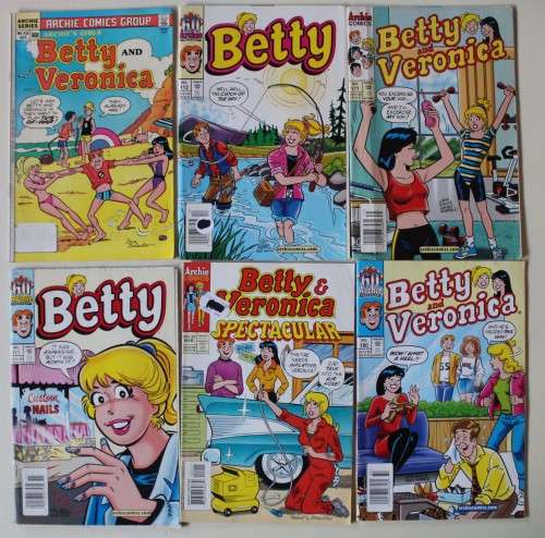 Archie Comics - Betty & Veronica x 6