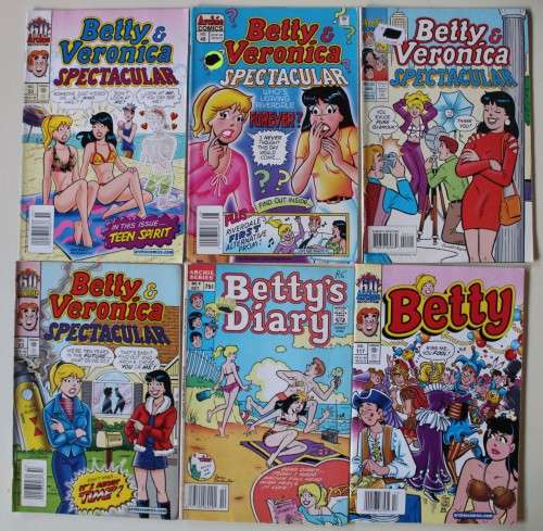 Archie Comics - Betty & Veronica x 6