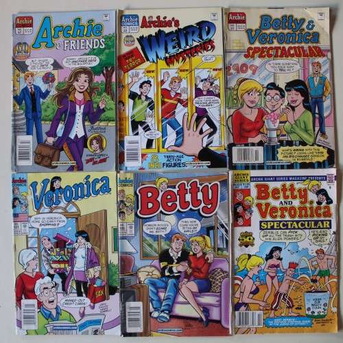 Archie Comics & Betty & Veronica x 6