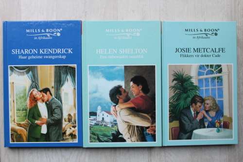 3 x Mills & Boon groot druk grootdruk hardebande soos nuut