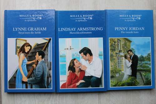 3 x Mills & Boon groot druk grootdruk hardebande soos nuut