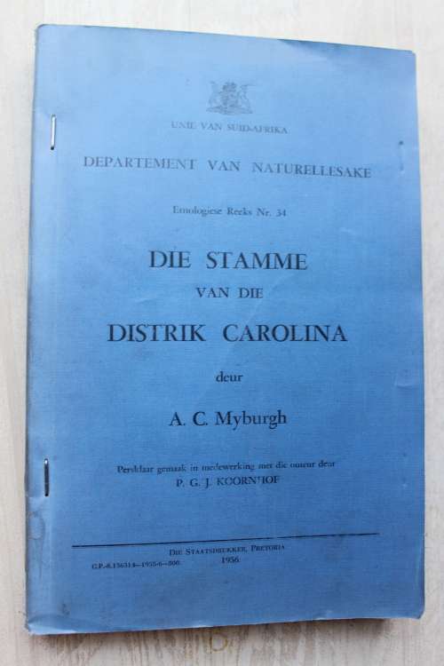 Die stamme van die distrik Carolina - Myburgh