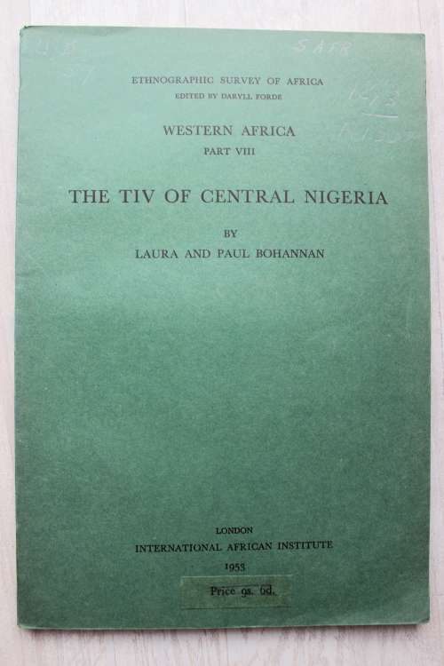 The TIV of Central Nigeria - Bohannan