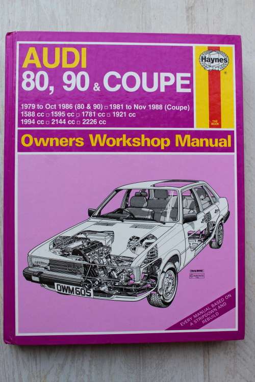 Audi 80, 90, Coupe Haynes Owners Workshop Manual