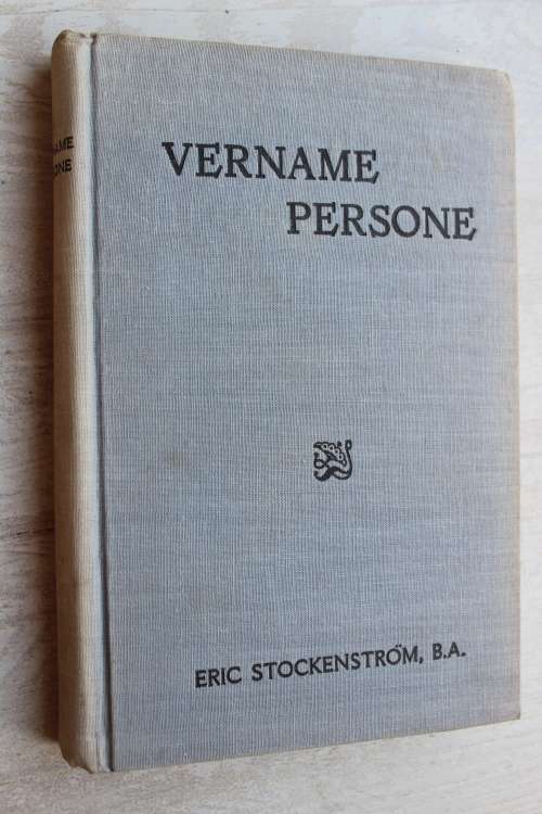 Vername Persone uit die geskiedenis van Hollands Suid-Afrika - Eric Stockenstrom
