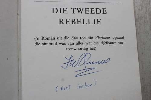 GETEKEN: DIE TWEEDE REBELLIE `N ROMAN -  FW Quass