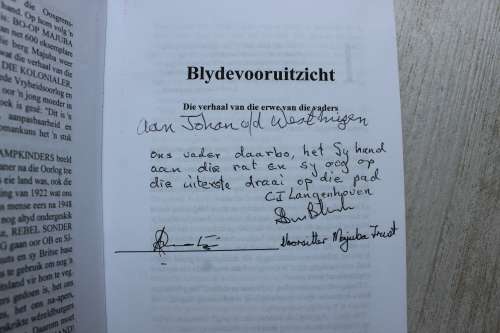GETEKEN: Blydevooruitzicht - H S van Blerk      Majuba reeks 1