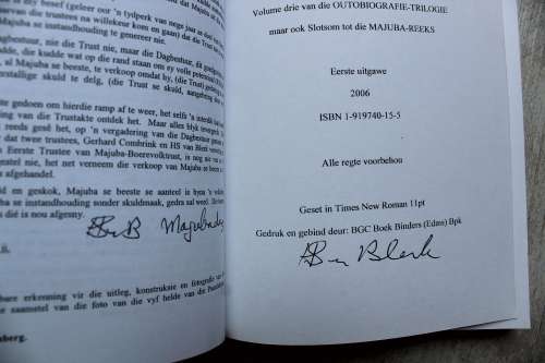 GETEKEN:  Majuba en Ek - H S van Blerk