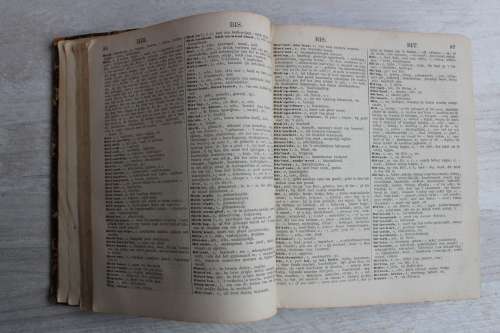 1864 Algemeen Woordenboek der Engelsche en Nederduitsche Talen deel 2