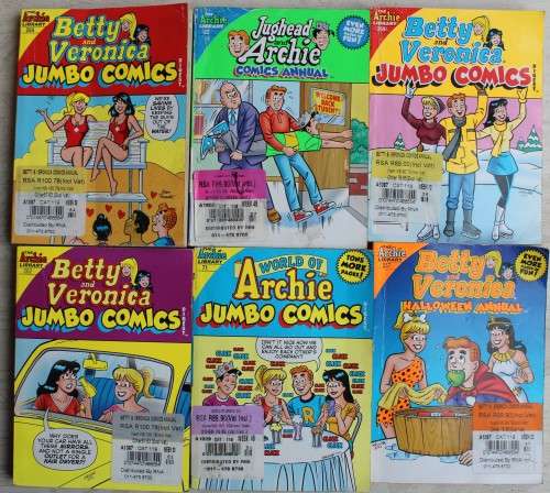 ^ x Jumbo Digest Archie Comic books