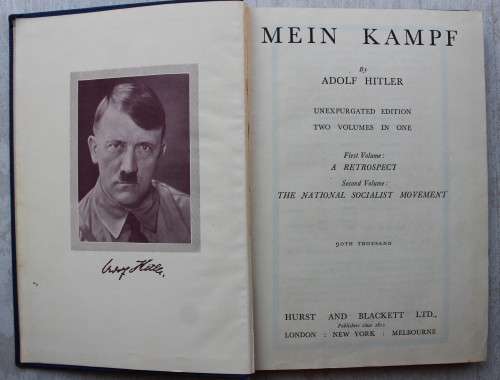 Mein Kampf - Adolf Hitler - November 1939 edition