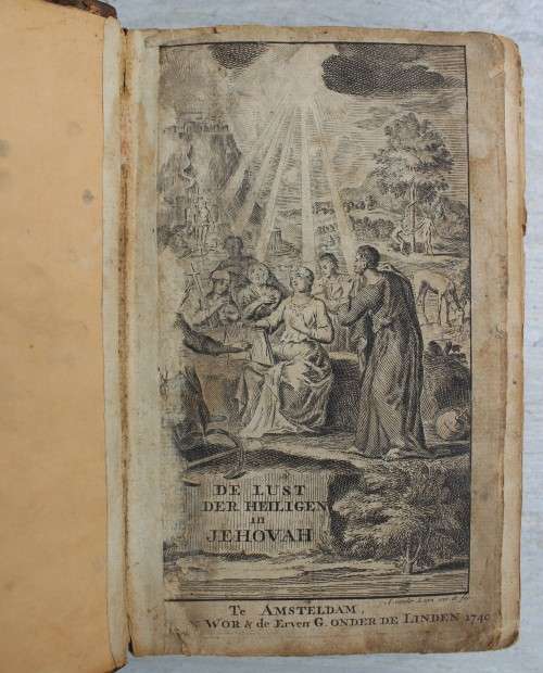 1743 - De Lust der Heiligen in Jehovah of Gebede-boek - Coenraat Mel
