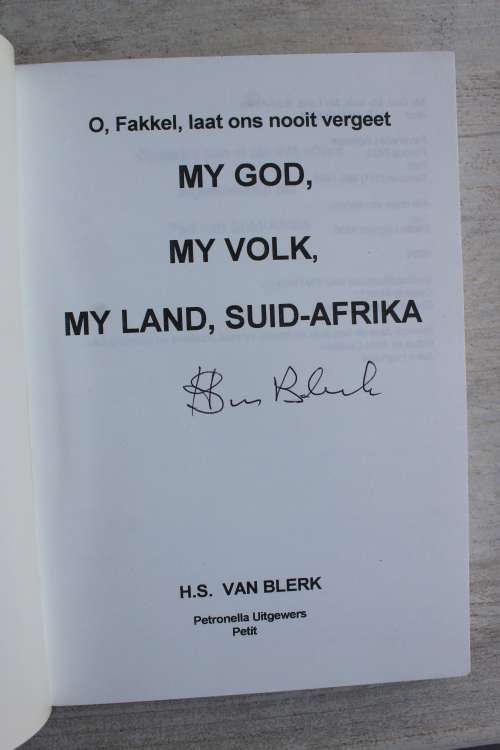GETEKEN: My God, My Volk, My Land Suid-Afrika - HS van Blerk