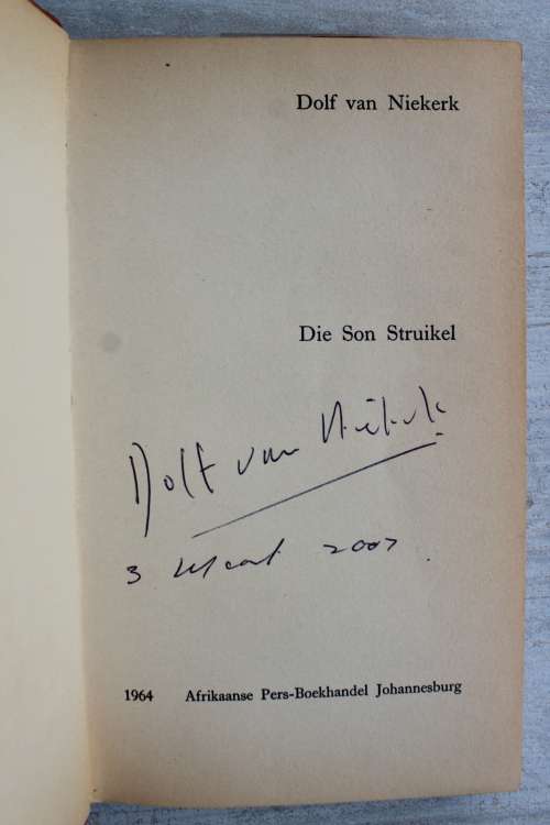 GETEKEN: Die Son Struikel - Dolf van Niekerk