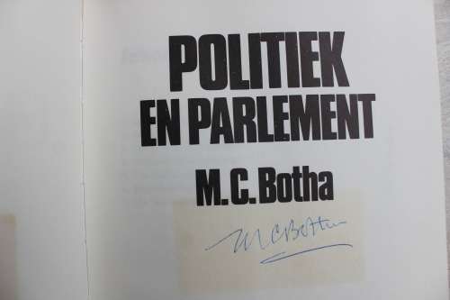 GETEKEN: Politiek en Parlement - M.C. Botha