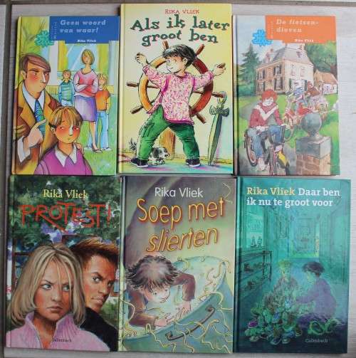 6 x Rika Vliek boeke