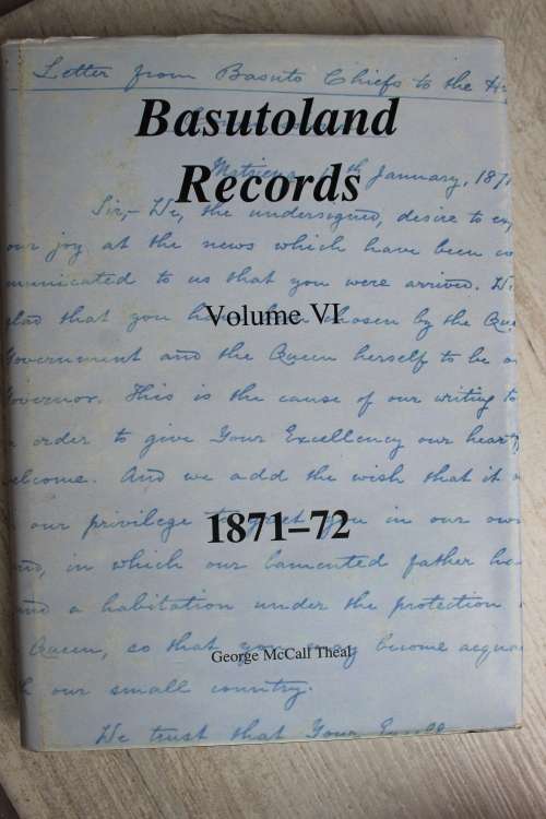 Basutoland Records volume 6  -  1871 - 1872  - Theal