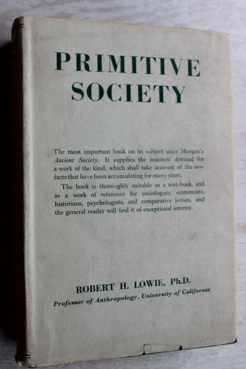 Primitive Society - Robert Lowie