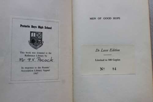 Men of Good hope, The romantic story of the Cape Town Chamber of Commerce 1804-1954 - Immelman