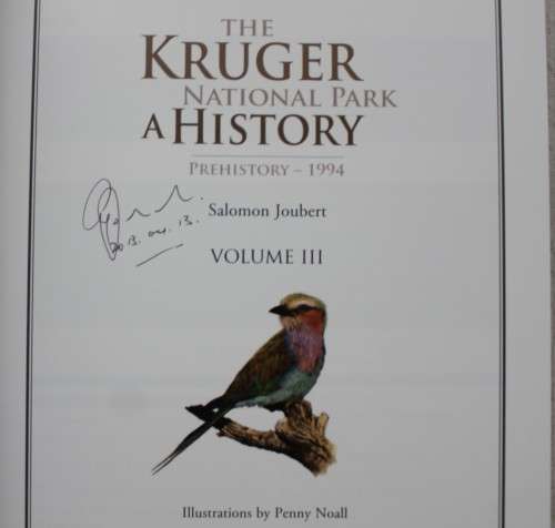 SIGNED: The Kruger National Park - A History - 3 Volumes  - Salomon Joubert